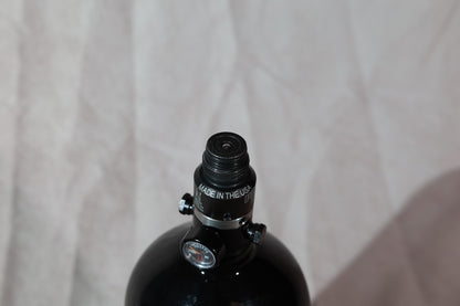 Guerilla 70/4500 Paintball HPA Carbon Fiber Tank Black With Neoprene Cover