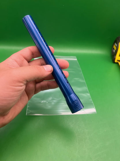 Bob Long 2 Piece Barrel tip blue - used paintball barrel tip - blue