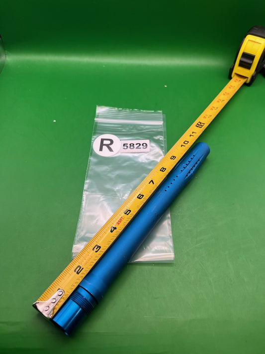Stock Autococker 10" .689 Blue Barrel - used paintball barrel - blue anno