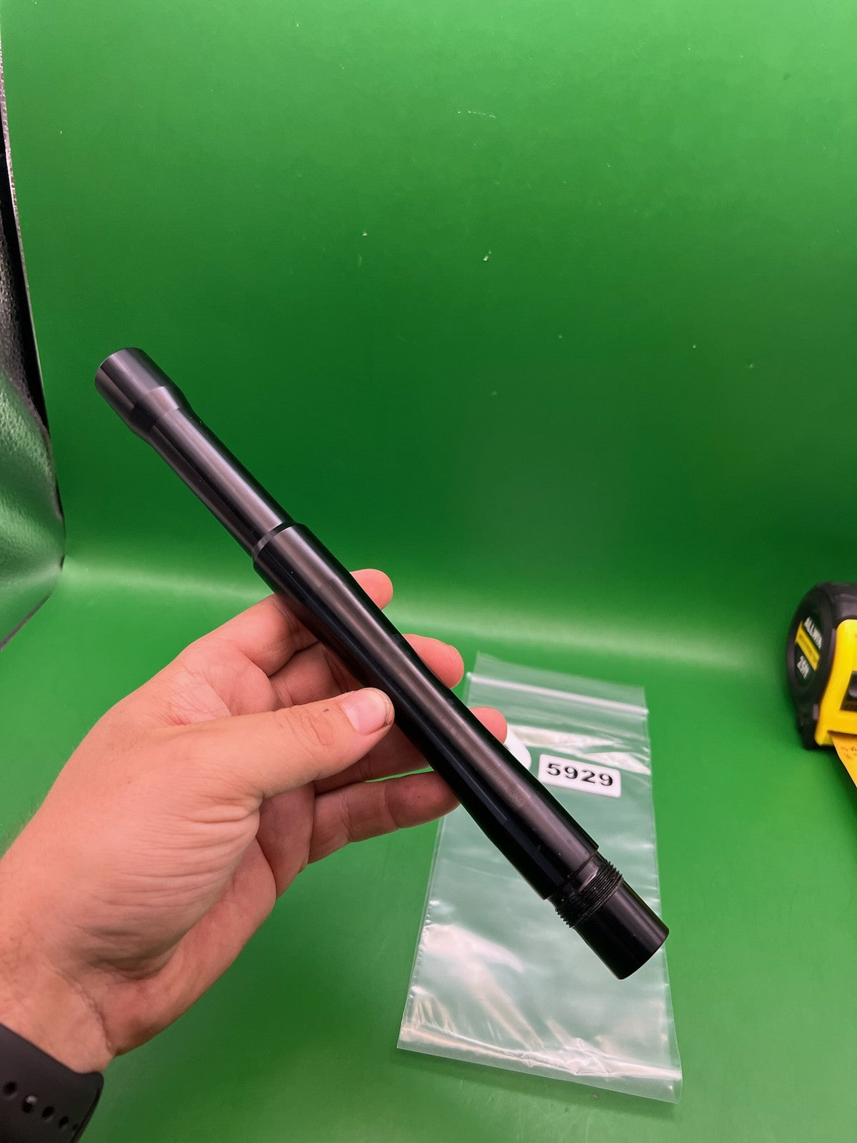 Stock Autococker Barrel - used paintball barrel - black