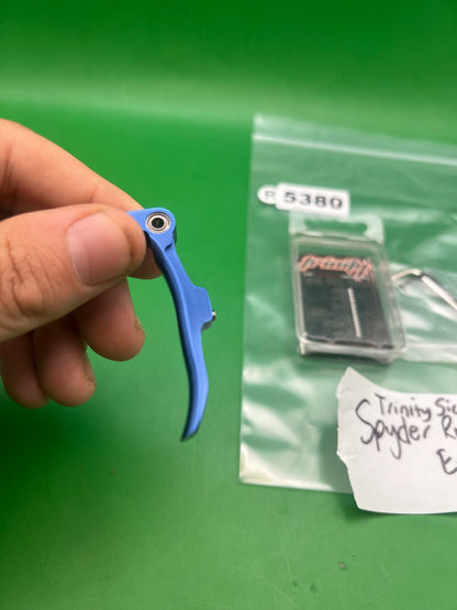 Trinity Sick Spyder Roller Trigger E-Frame Blue Anodized Aluminum