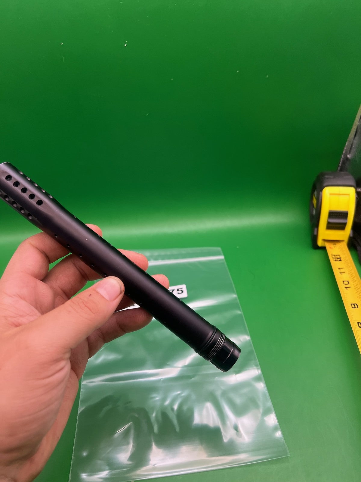 Ultralight Dust black Tip - used paintball barrel tip - dust black