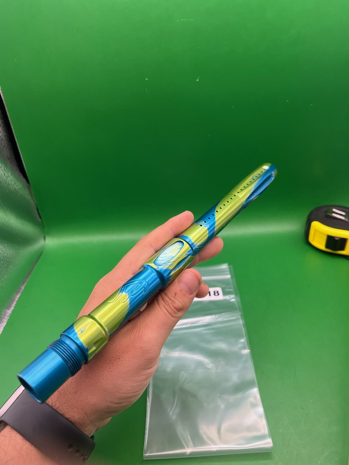 Custom Anno Bob Long .689 Blue Yellow Splash