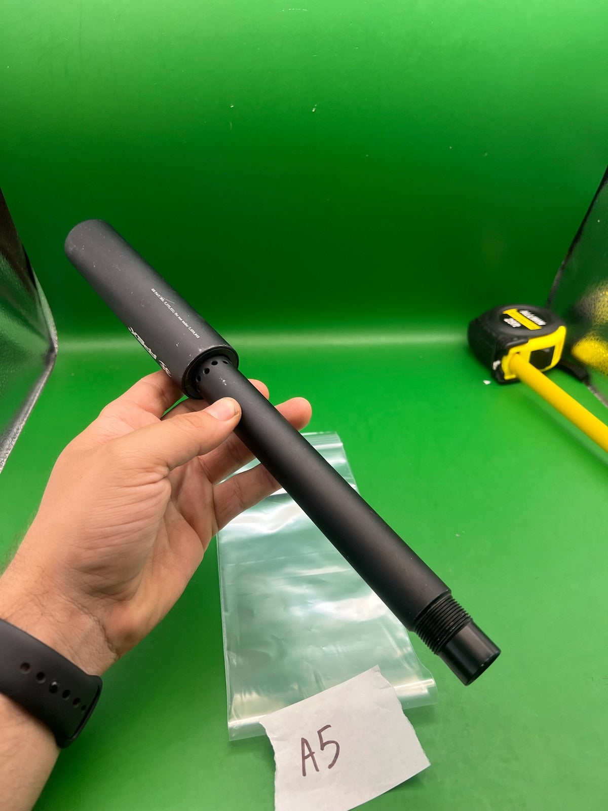 Tippmann A5 Apex2 Barrel Black 14" - used paintball barrel - black