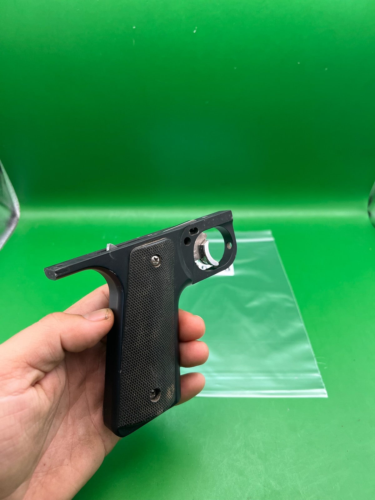 Benchmark Autococker Frame - used paintball grip frame - black