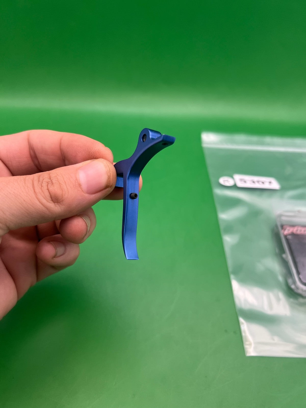 Trinity Rail Trigger Blade Blue Anodized Aluminum Paintball Marker