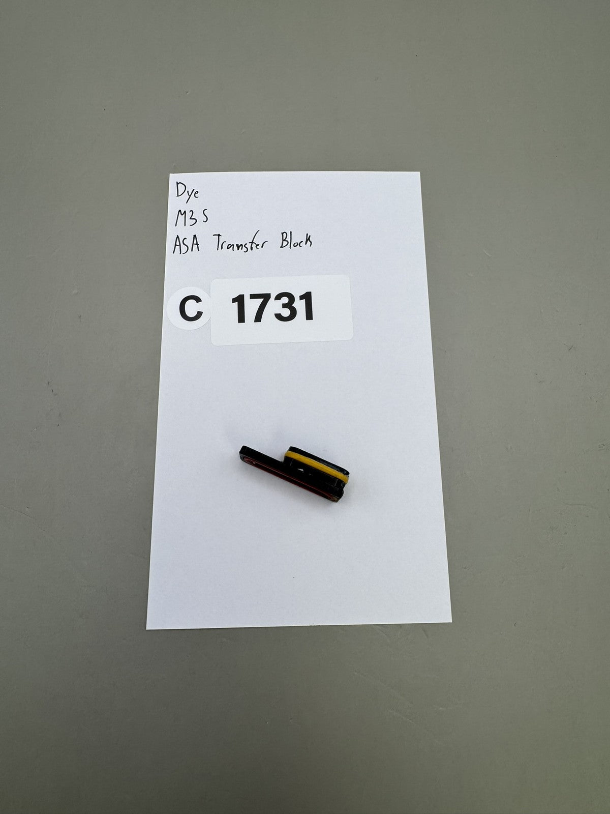 Dye M3S ASA Transfer Block