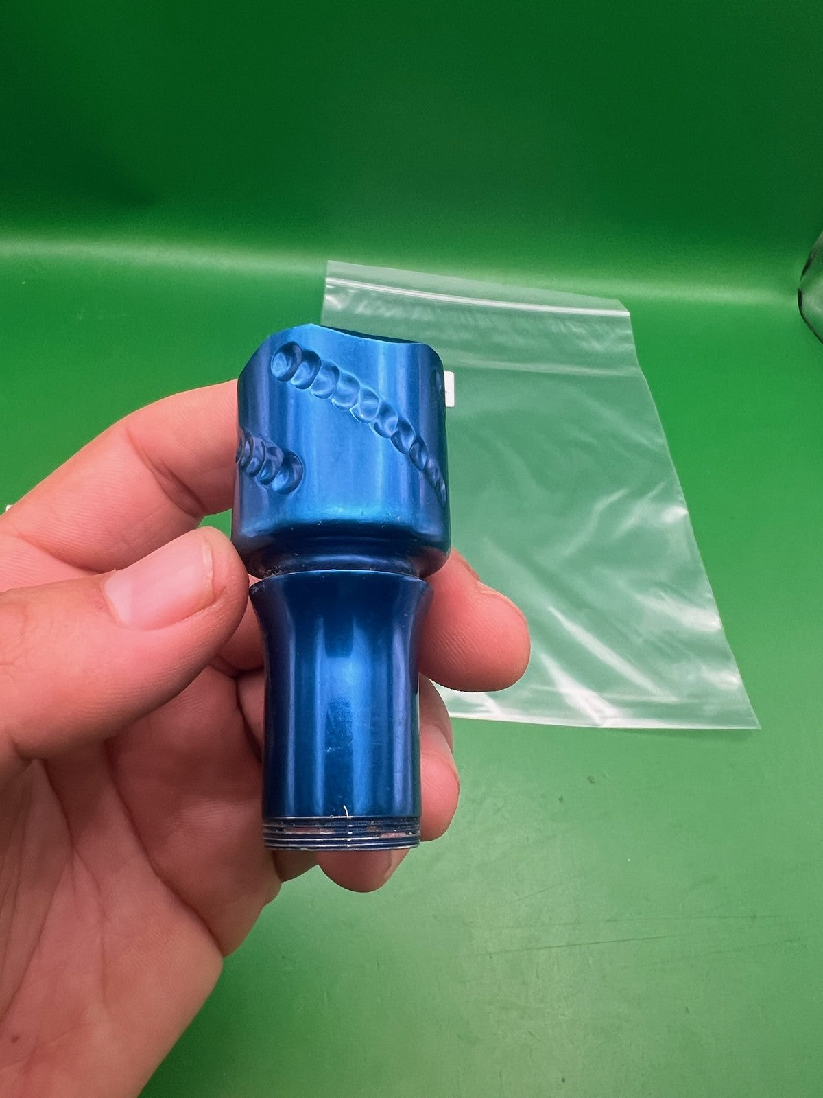 Smart Parts Impulse High Rise Feedneck Blue Anodized Aluminum Twist Lock