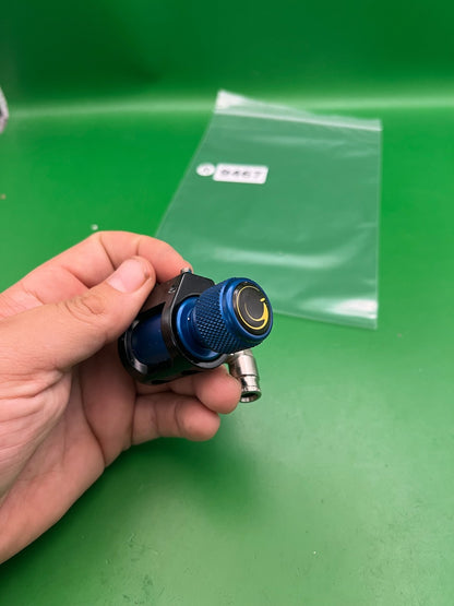 WGP On/Off Cage ASA Blue Black with 90-Degree Elbow Fitting Autococker