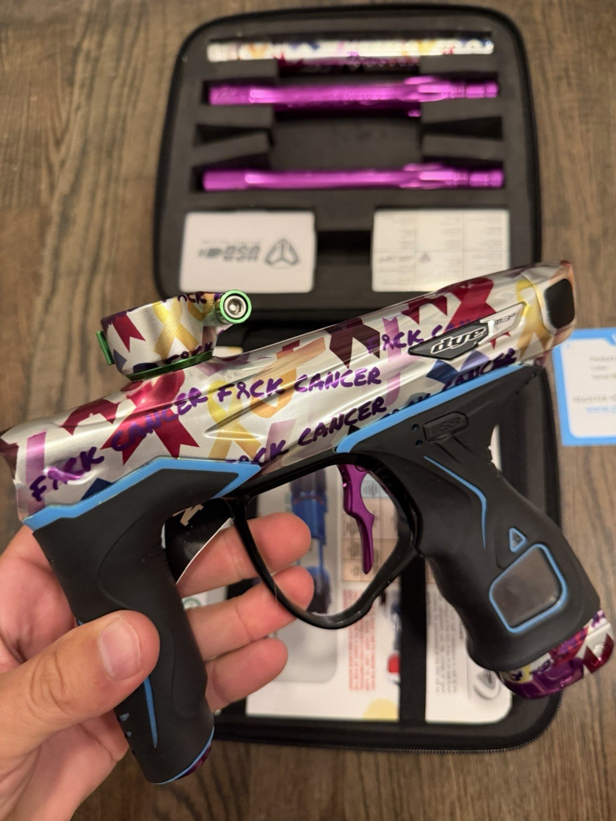 Mint F*ck Cancer Dye M3+ Paintball Marker