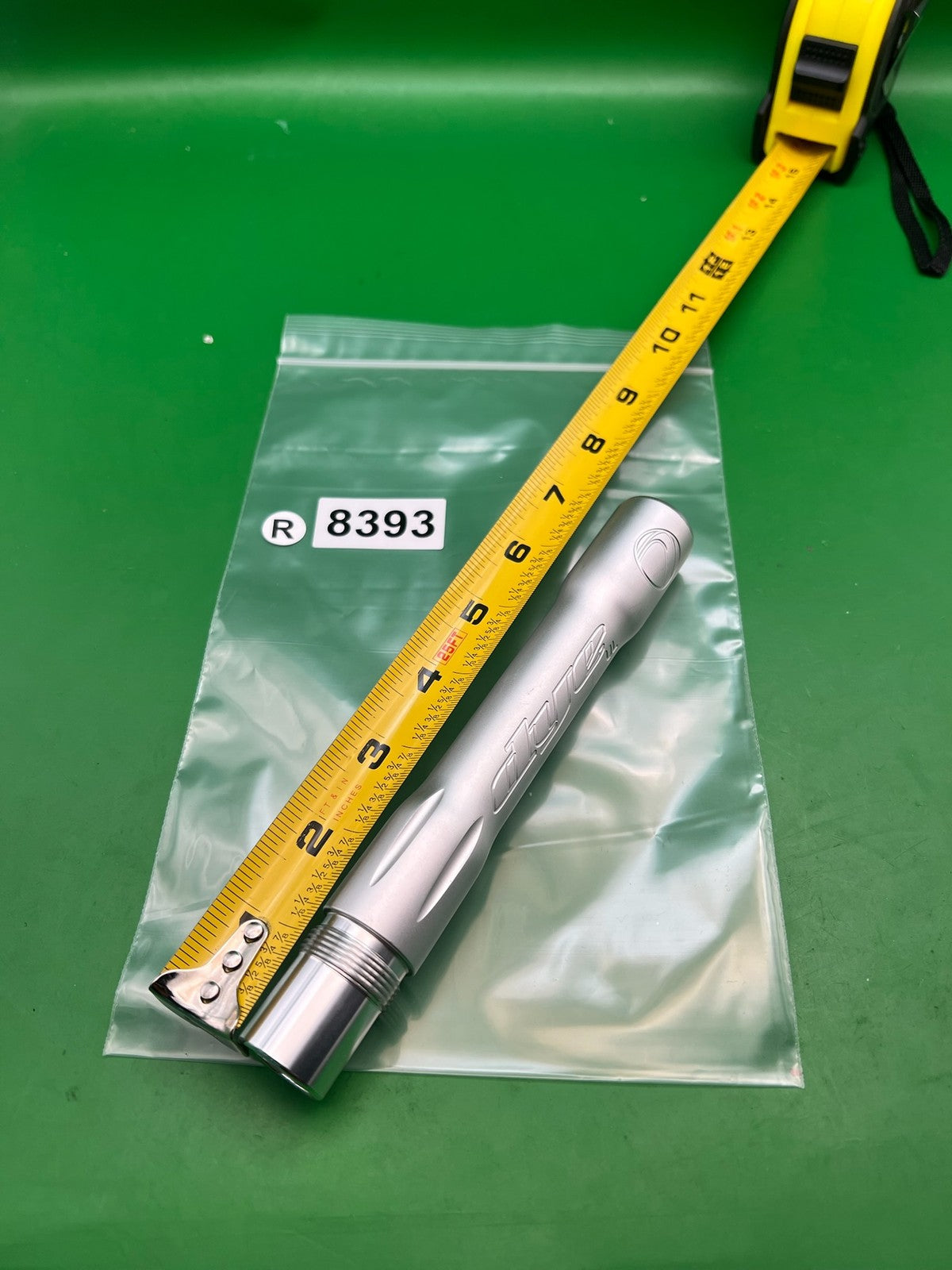 Dye UL Autococker Threaded Barrel Back Silver Polished Clear .692 ~7"