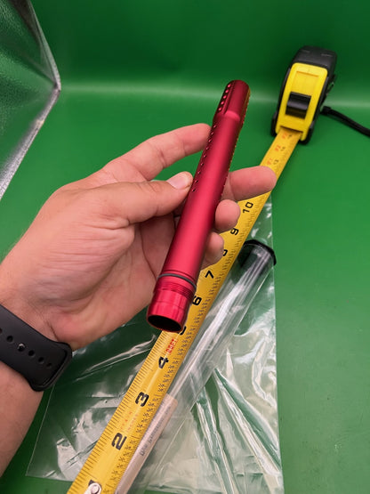 Proto Paintball 14in Barrel Tip Red Aluminum