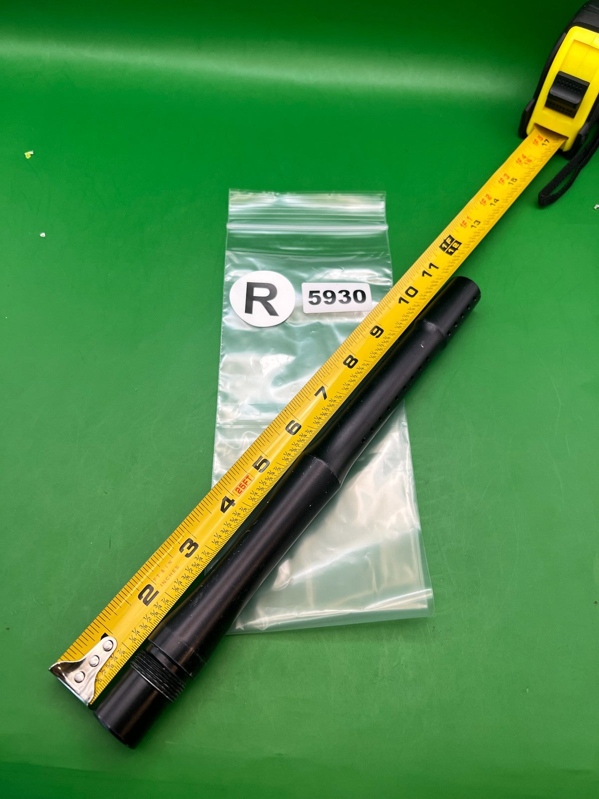 Proto Stock Autococker Barrel - used paintball barrel - black