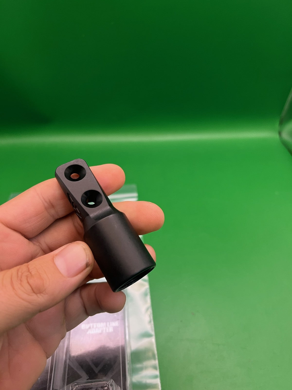 System X NOS Bottom Line ASA Adapter Black Anodized Aluminum
