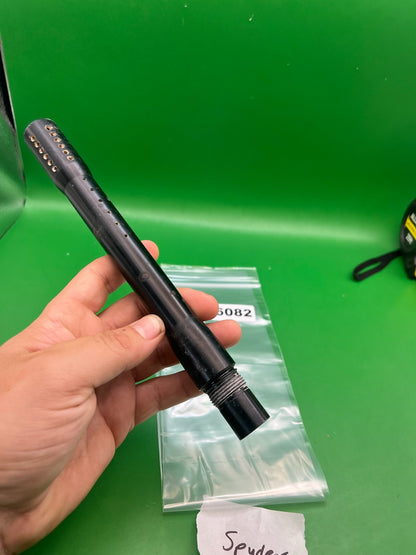 Spyder Barrel One-Piece 9.5" .689 Black - used paintball barrel - black