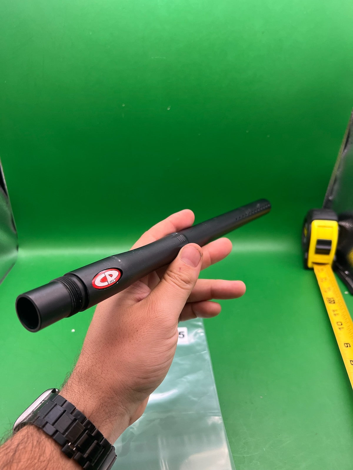 CP Custom Products One Piece Barrel 14" Black - used paintball barrel - black