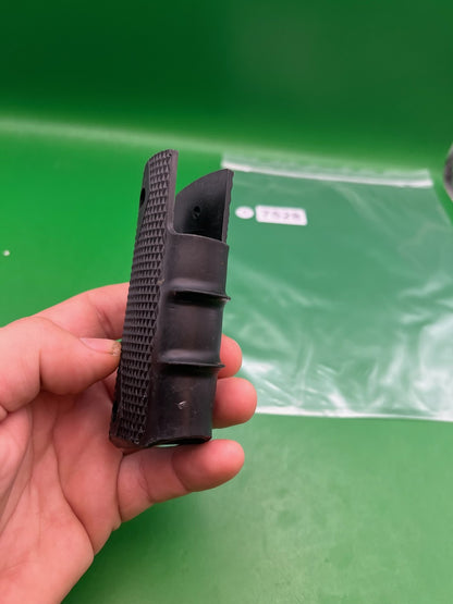 Smart Parts 1911 45 Style Grip Panels Black Checkered Rubber Paintball Grips