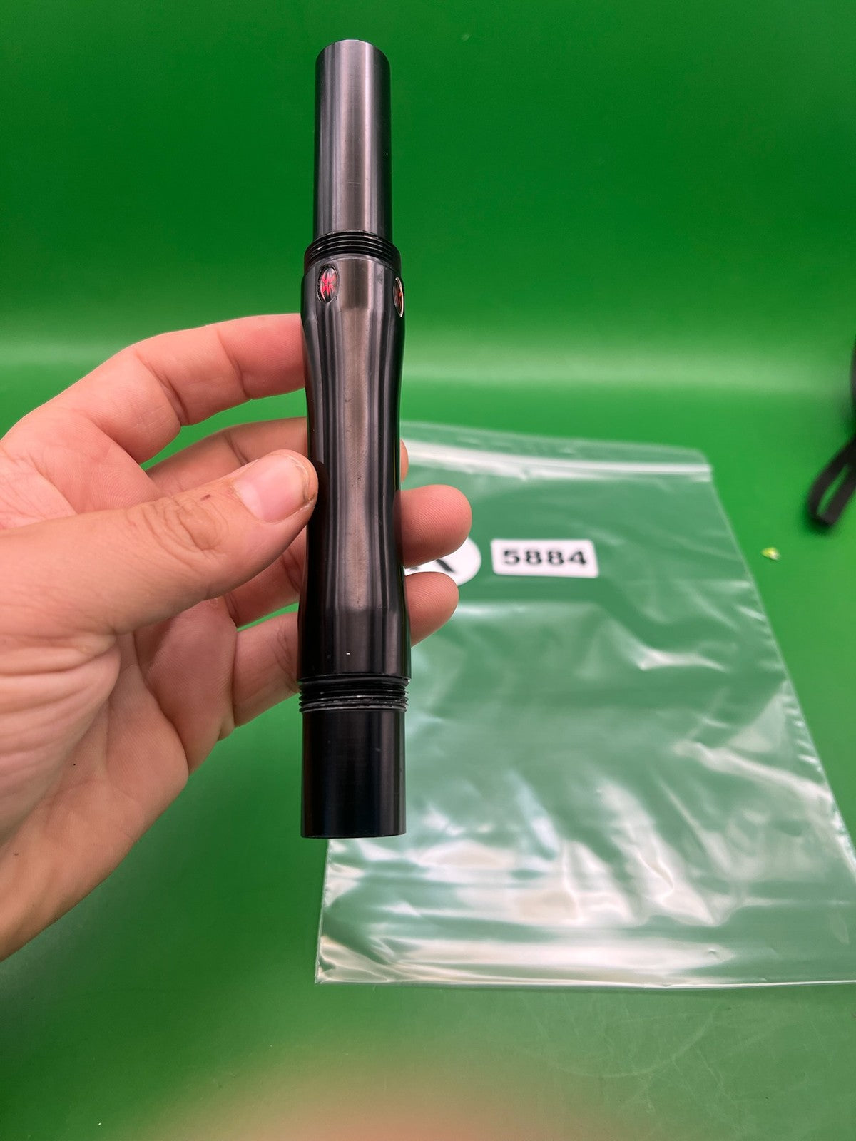 Autococker Empire .685 Black Back - used paintball barrel back - black