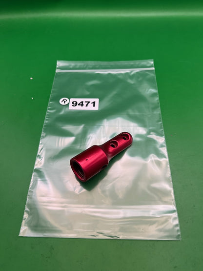 Duckbill Inline ASA Bottomline Air System Adapter Red Anodized Aluminum