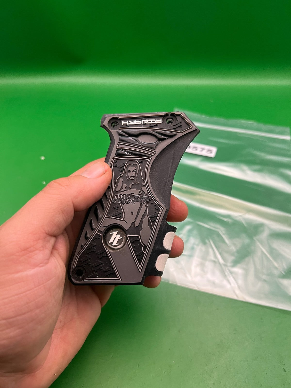 Proto Dye PM6 Hybrid Hitman Paintball Grip Panels Black Marker Grips