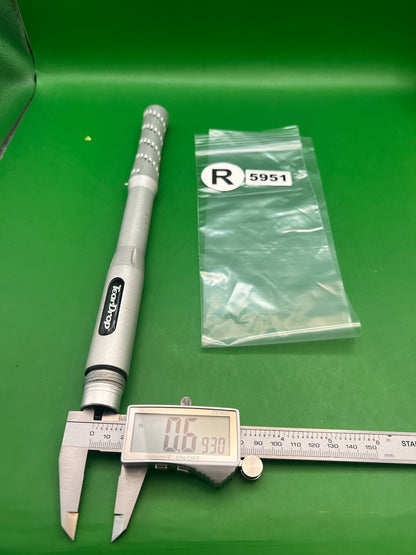 ION Luxe Smart Parts TearDrop Barrel 12" .693 Silver - used paintball barrel - silver