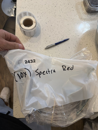 Lot Of 10 Red Spectra JT Lenses