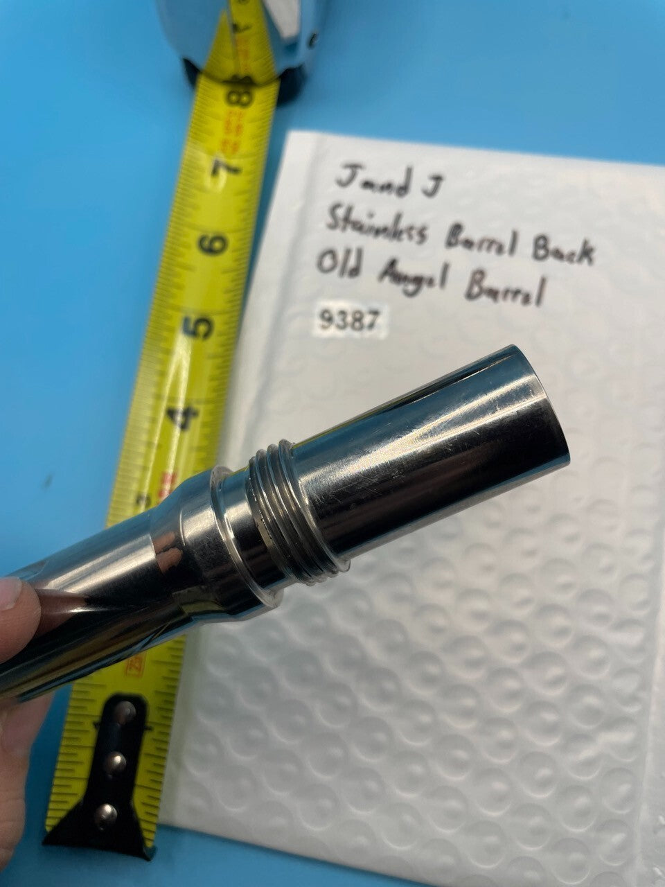 J and J Stainless Barrel Back Old Angel Barrel