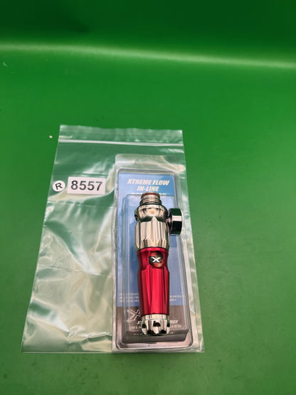 System X PB Inline HPR Torpedo Regulator Red Silver Polished