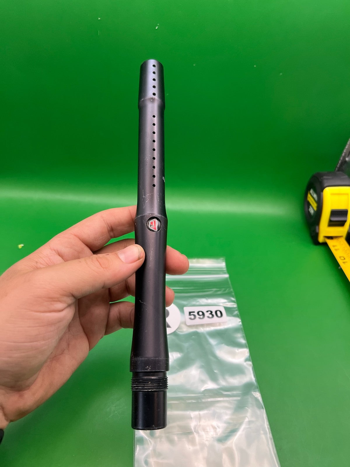 Proto Stock Autococker Barrel - used paintball barrel - black