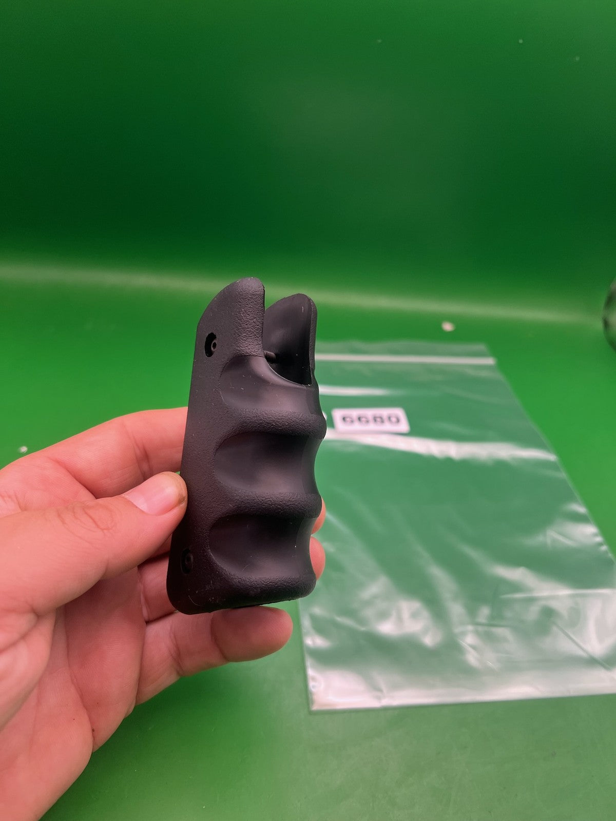 45* Grooved Autococker Grips - used paintball grip panel - black