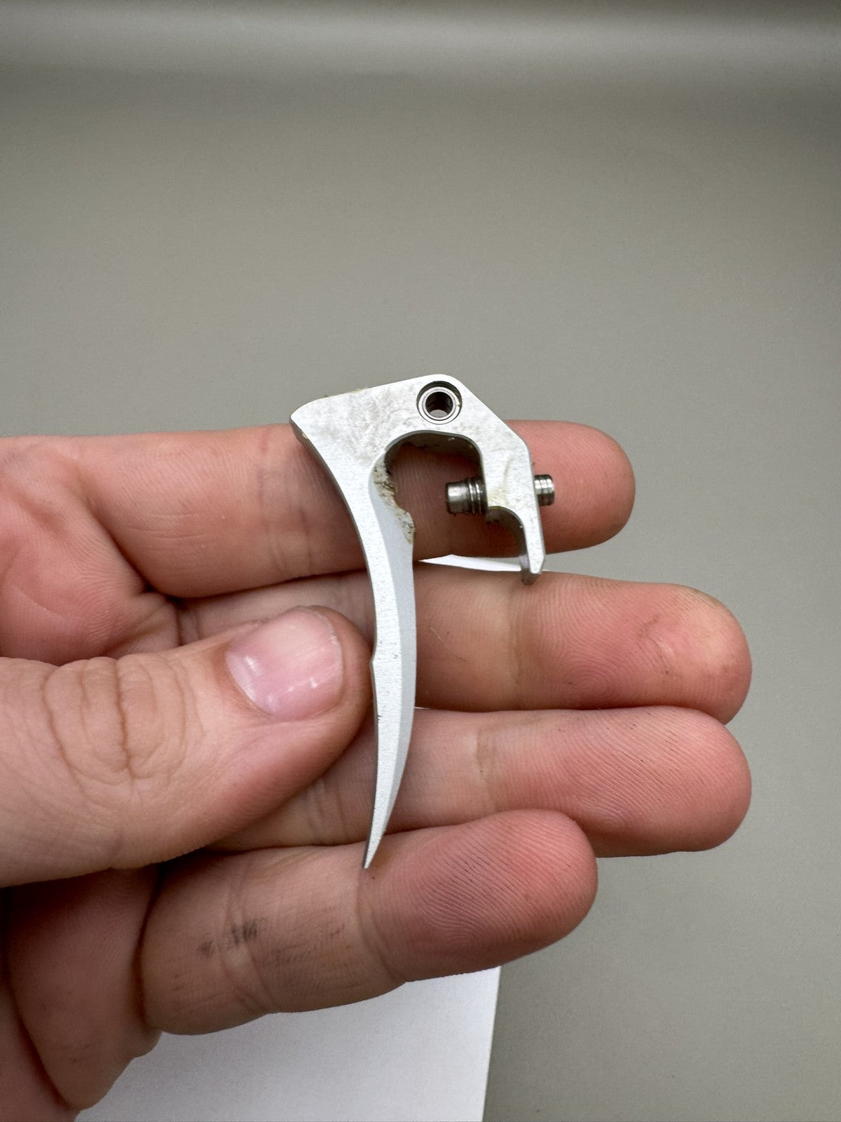 Dye DM7 Paintball Trigger Silver Aluminum