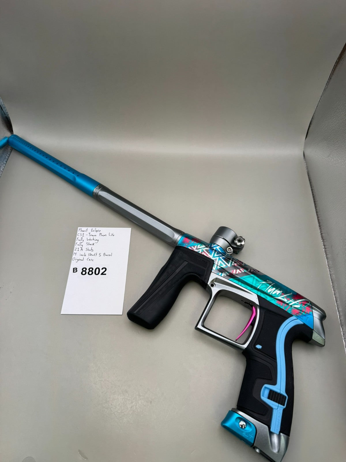 Planet Eclipse CS1 - Team Plum Life - Paintball Marker Fully Working