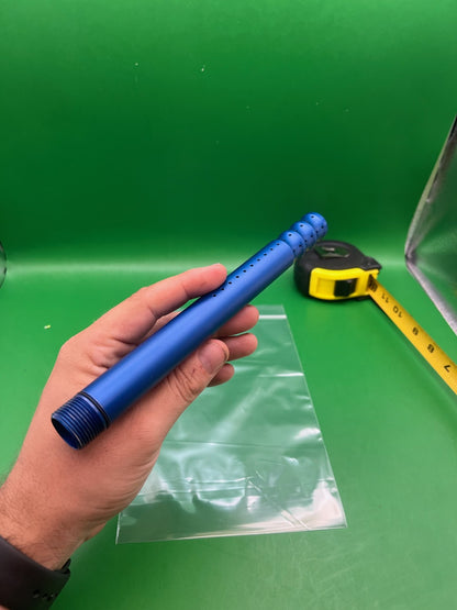 CP Barrel Tip Blue - used paintball barrel tip - blue anno