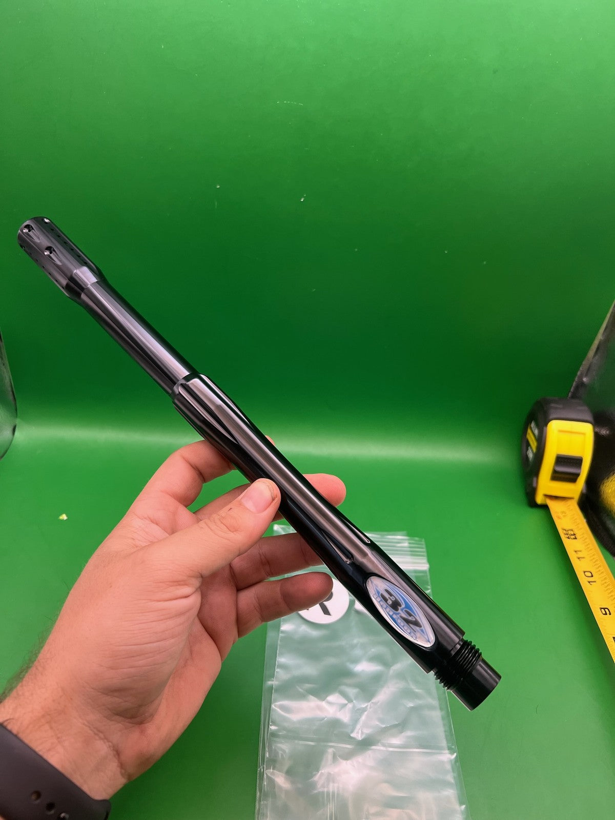 Ion Luxe 32 Degrees Barrel Back 14 Black - used paintball barrel back - black