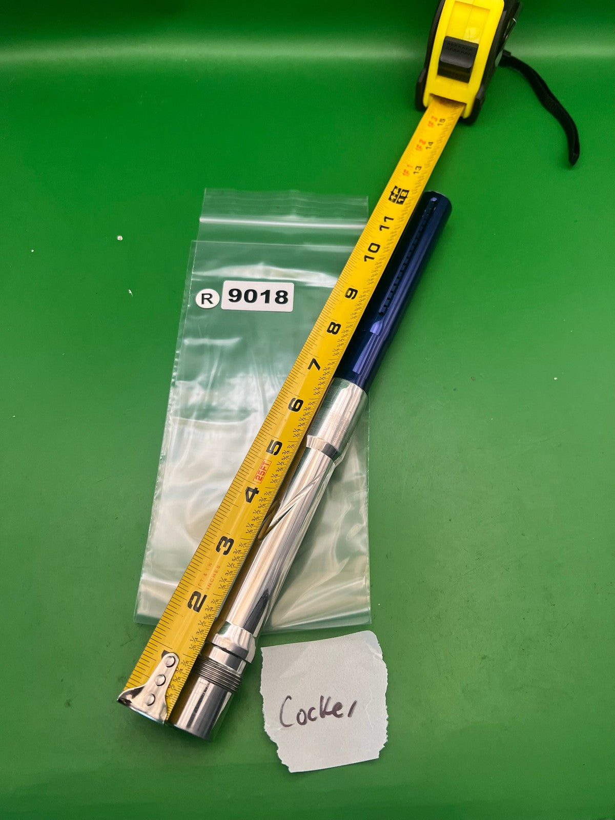 12" 2-Piece Barrel Silver Blue AC Thread .686 Bore Autococker