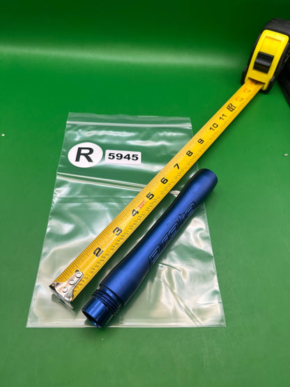 Ion / Luxe Proto Barrel Back 7" .689 Blue - used paintball barrel back - blue anno