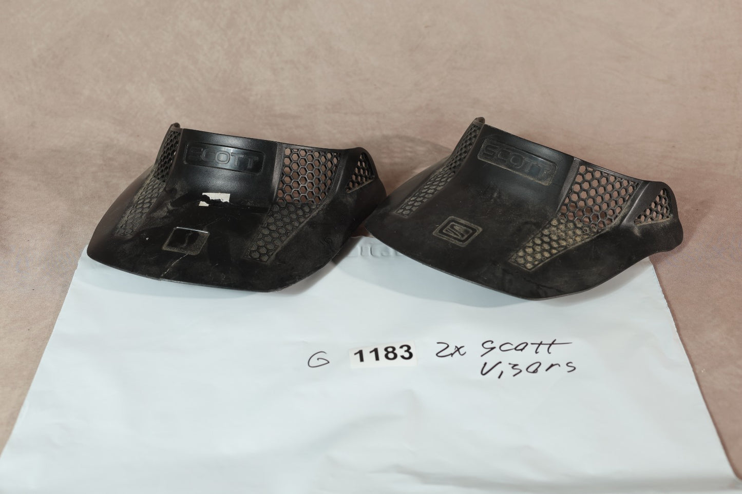 Scott Motocross Goggle Visors Black Pair MX Dirt Bike Helmet Accessories