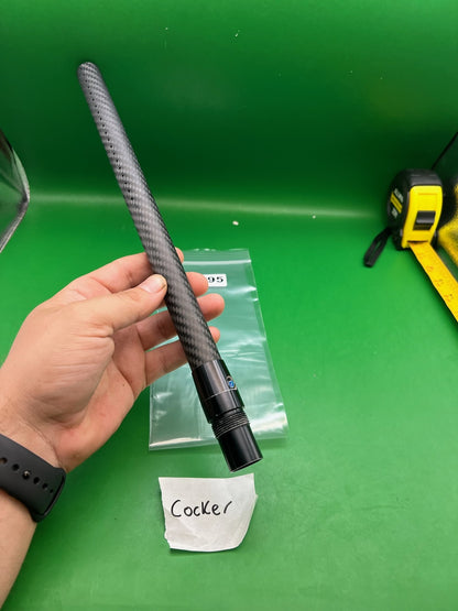 Deadlywind Fibur Carbon Fiber Barrel Autococker Cocker 14" Black - used paintball barrel back - black
