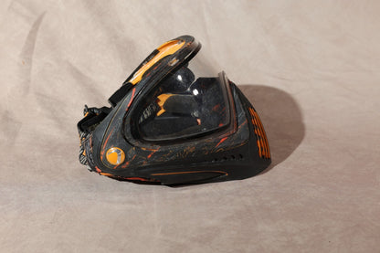 Dye I4 Paintball Mask Goggle Black Orange Thermal Lens Full Face Protection