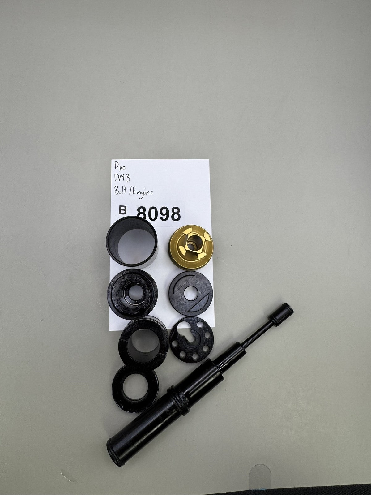 Dye DM3 Bolt/Engine Gold Back