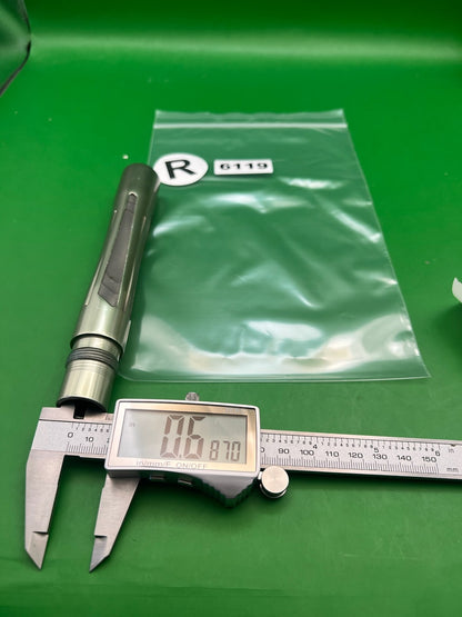 Smart Parts Shocker AA Back .687 Bore Silver - used paintball barrel back - silver