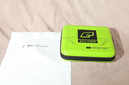 Planet Eclipse Paintball Marker Case Lime Green Hard Shell Zippered Storage