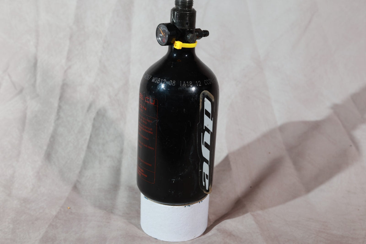 Ninja Paintball 35ci HPA Air Tank Black Dye Logo with Regulator