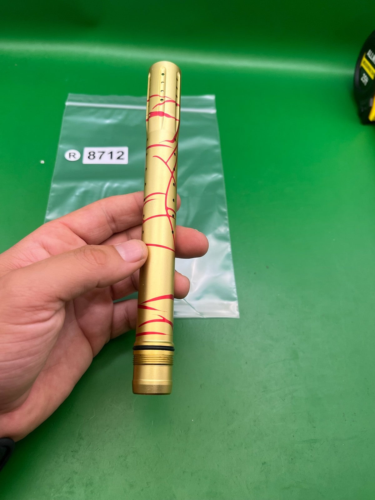 Dye Ultralite UL 14" Front Barrel Tip Gold Red Splash UL ULS GEO EGO LUXE