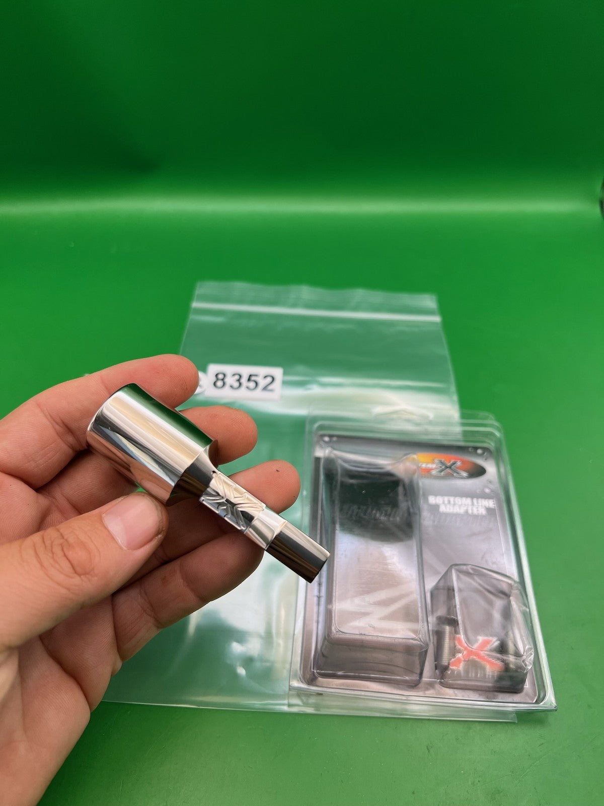 System X Bottom Line Adapter Silver Polished Aluminum CO2 HPA ASA