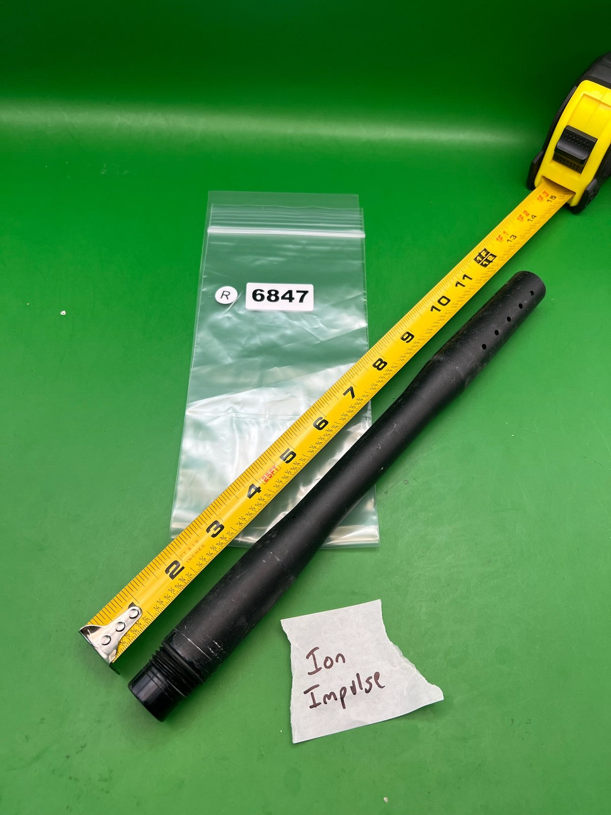 Smart Parts Ion Impulse Barrel Black 12" .689 - used paintball barrel - black