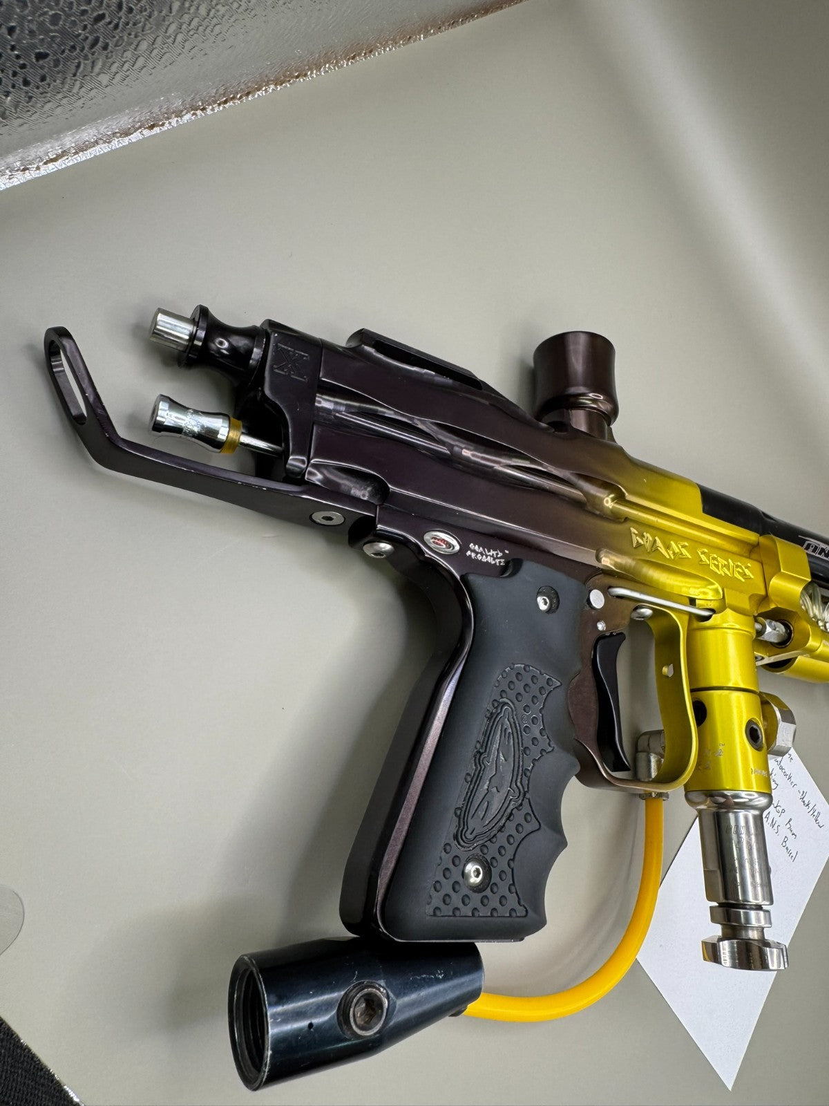 A.N.S Xtreme GX-4 Autococker - Black/Yellow - Paintball Marker Fully Working