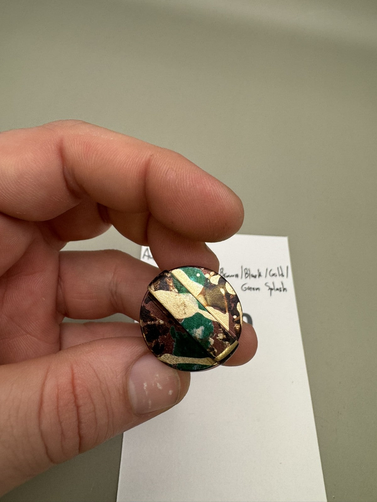AGD Automag Power Feed Plug - Brown/Black/Gold/Green Splash