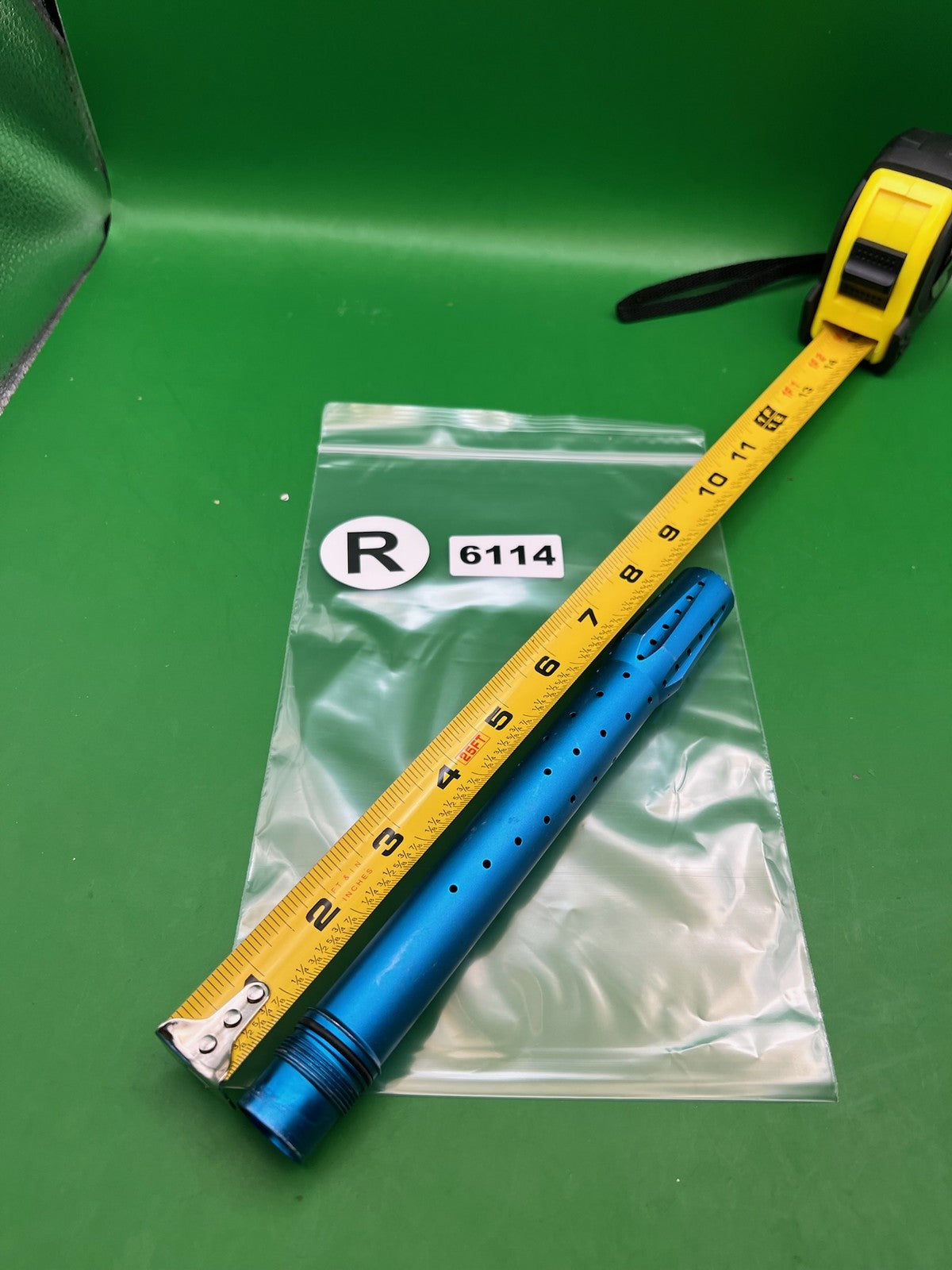 Blue Freak Tip - used paintball barrel tip - blue anno