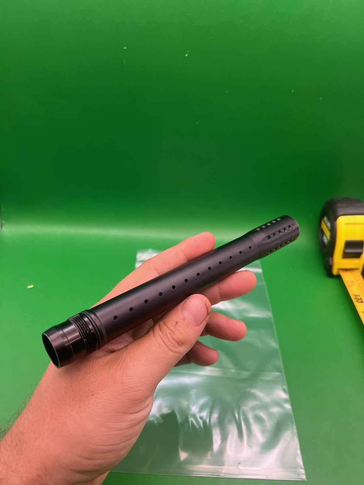 Black Dye UL 14 Inch Tip - used paintball barrel tip - black